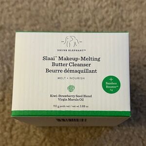 Drunk Elephant Slaai Makeup-Melting Butter Cleanser + Bamboo Booster Exfoliant